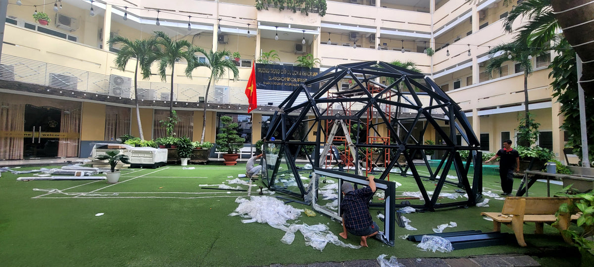 Nhà Vòm Trắc Địa Trong Suốt (Geodesic Dome) - Không Gian Đa Năng Cho Sự Kiện & Glamping