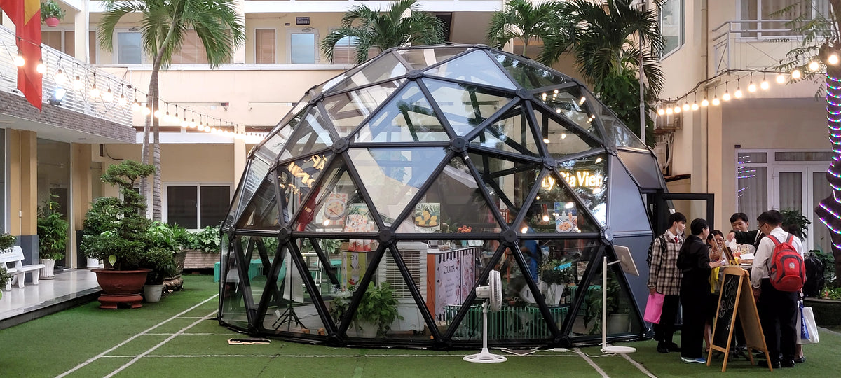 Nhà Vòm Trắc Địa Trong Suốt (Geodesic Dome) - Không Gian Đa Năng Cho Sự Kiện & Glamping
