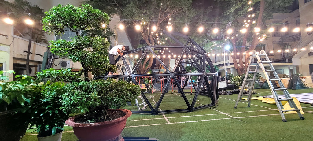Nhà Vòm Trắc Địa Trong Suốt (Geodesic Dome) - Không Gian Đa Năng Cho Sự Kiện & Glamping