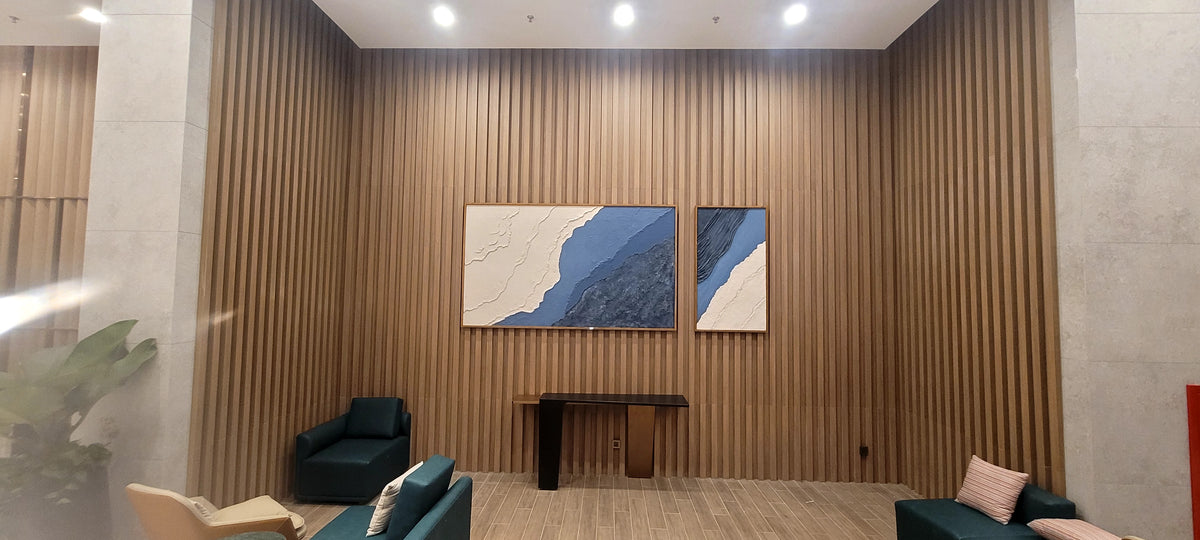 Tranh Phù Điêu Đắp Nổi 3D Trừu Tượng Khổ Lớn – Tranh Treo Tường Sảnh Lounge & Biệt Thự Sang Trọng