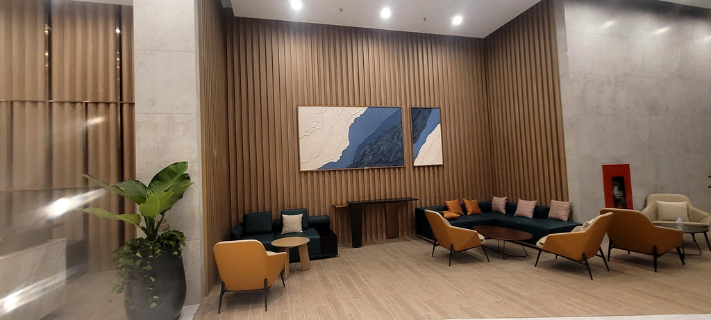Tranh Phù Điêu Đắp Nổi 3D Trừu Tượng Khổ Lớn – Tranh Treo Tường Sảnh Lounge & Biệt Thự Sang Trọng