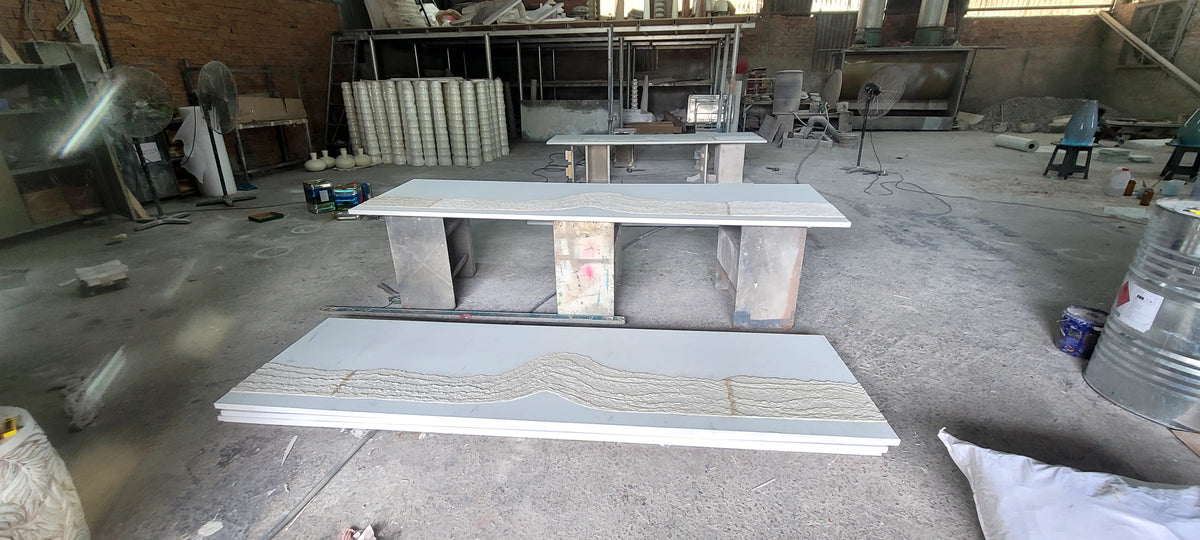 Tranh Phù Điêu Đắp Nổi 3D Phong Cảnh Núi Non Trừu Tượng – Tranh Đầu Giường Ngủ Khách Sạn & Biệt Thự Cao Cấp
