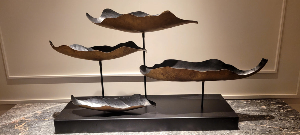 Bộ sưu tập Tượng kim loại điêu khắc để bàn trừu tượng (Luxury Abstract Metal Tabletop Sculptures)