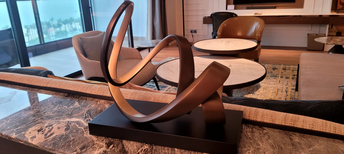 Bộ sưu tập Tượng kim loại điêu khắc để bàn trừu tượng (Luxury Abstract Metal Tabletop Sculptures)