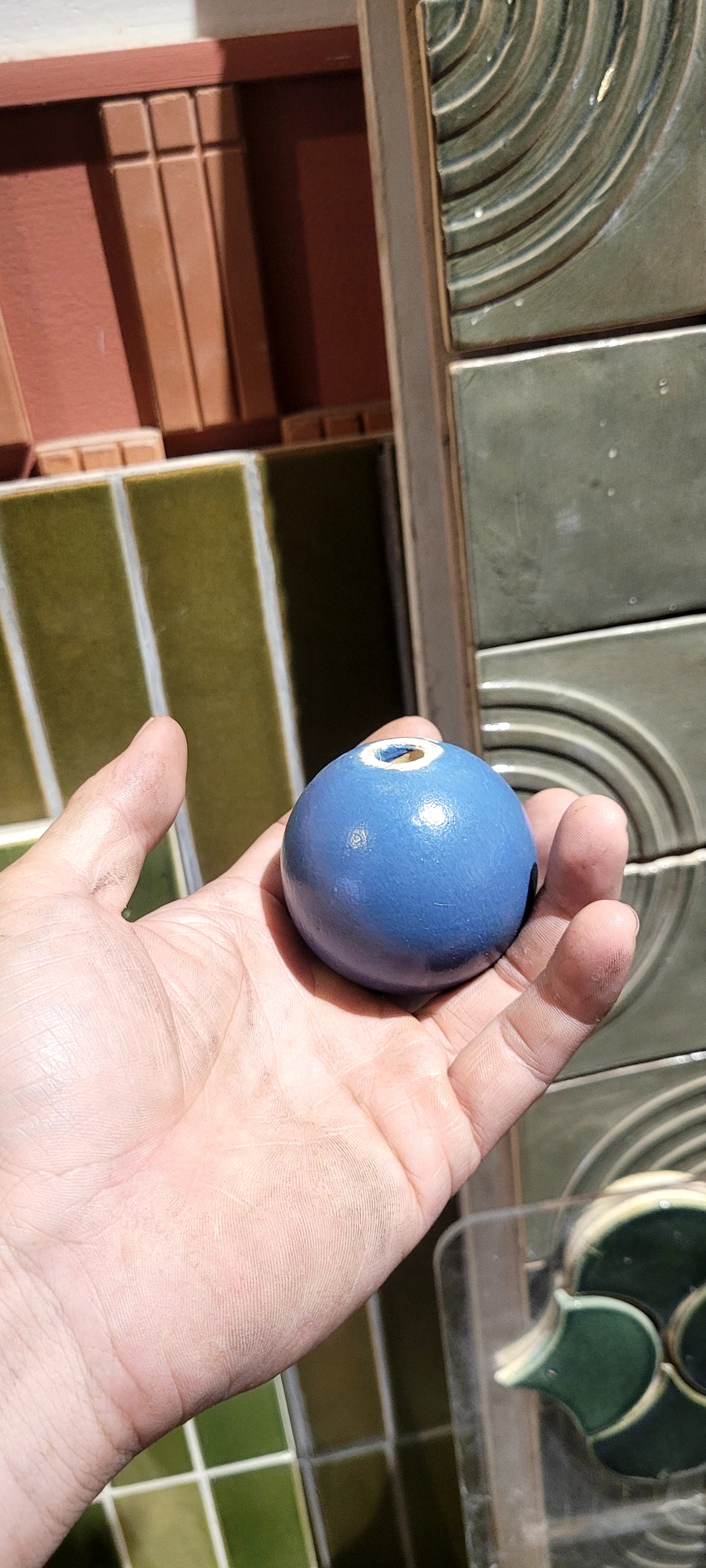Gạch Gốm 3D Khối Cầu Trang Trí Kiến Trúc – Hệ Module Gốm Tráng Men Hỏa Biến Ốp Tường Luxury