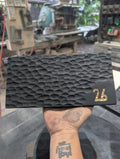 Biển Số Phòng Gỗ Đục Tay Khảm Số Vàng Cao Cấp – Bảng Số Bàn & Số Phòng Khách Sạn, Resort Phong Cách Wabi-Sabi
