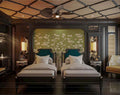 Dịch Vụ Vẽ Tranh Tường Dát Vàng Phong Cách Indochine – Tranh Phim Trường & Vách Vòm Gỗ Đông Dương Luxury Cho Hotel & Biệt Thự