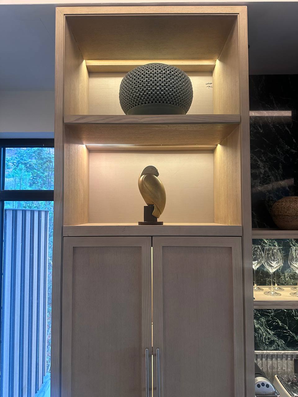 Quả Cầu Gốm Decor Đục Lỗ Họa Tiết Đan Lưới – Phụ Kiện Trang Trí Kệ Tủ Tối Giản Phong Cách Japandi
