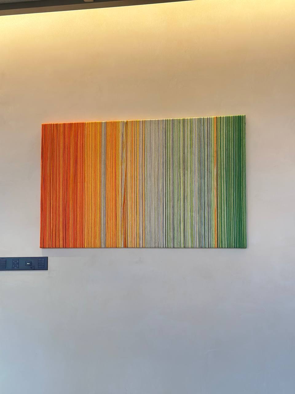 Tranh Nghệ Thuật Sợi Dệt Chuyển Màu (Gradient) – Tranh Treo Tường Đương Đại Decor Phòng Ăn, Phòng Khách