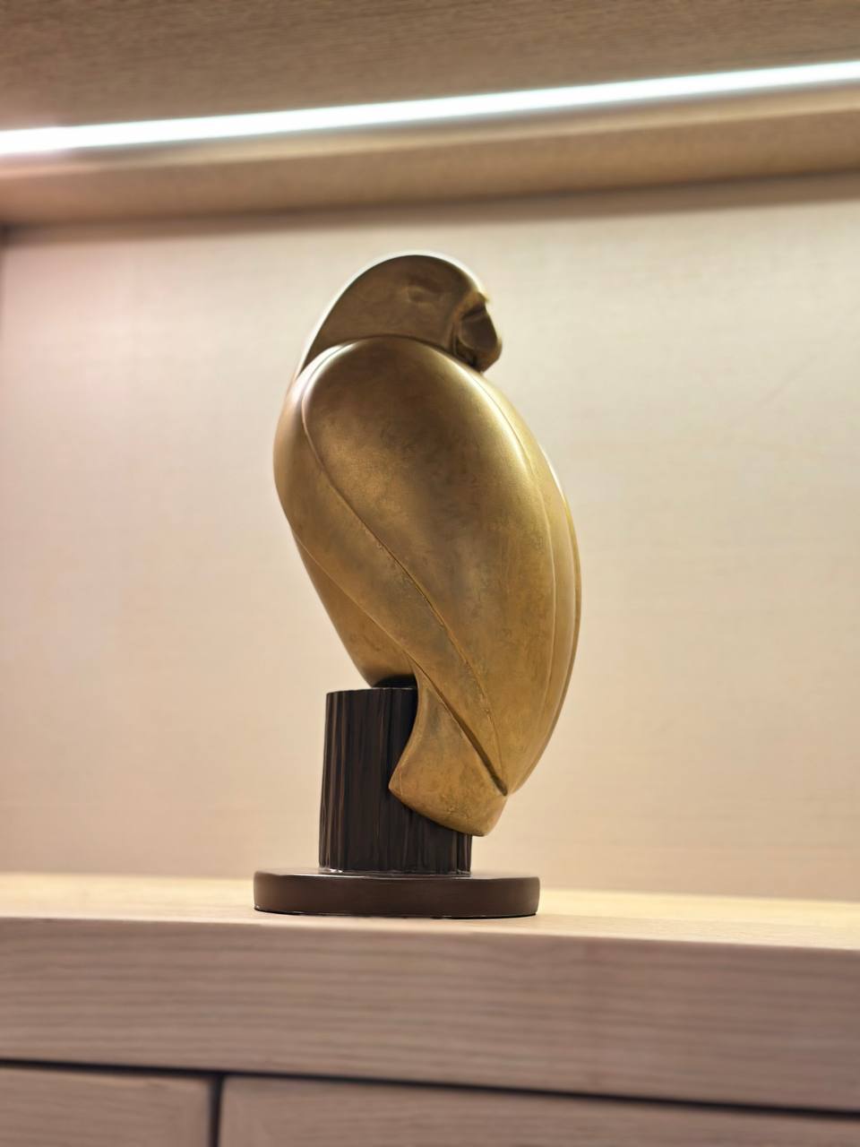 Tượng Chim Decor Trừu Tượng Mạ Vàng Đồng – Điêu Khắc Nghệ Thuật Tối Giản Phong Cách Art Deco